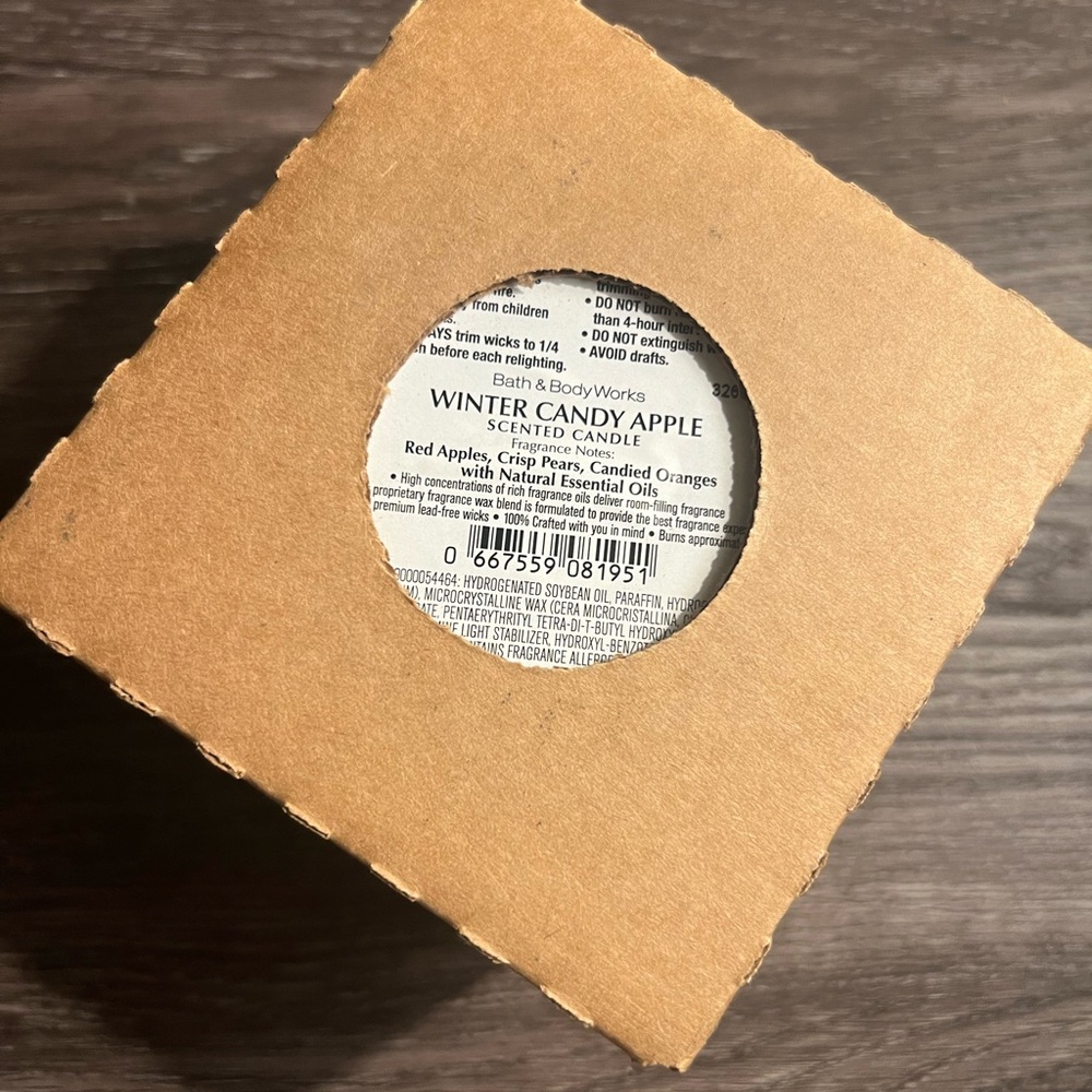 Bath & Body Works Winter Candy Apple 3 Wick Candle